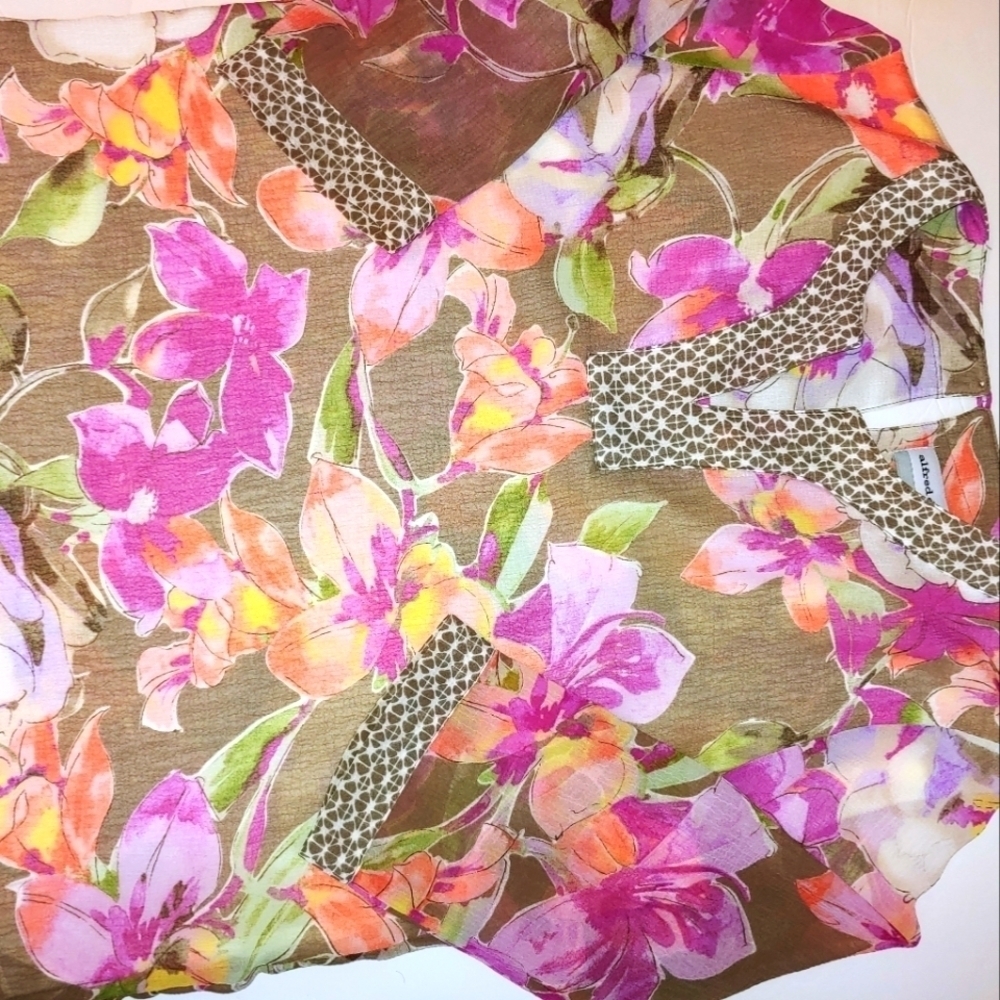 Alfred Dinner Floral Tunic Blouse 12P
